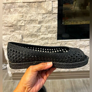 Melissa x Jason Wu Camila peep toe woven flats size 7